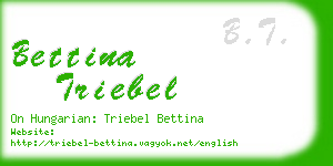 bettina triebel business card